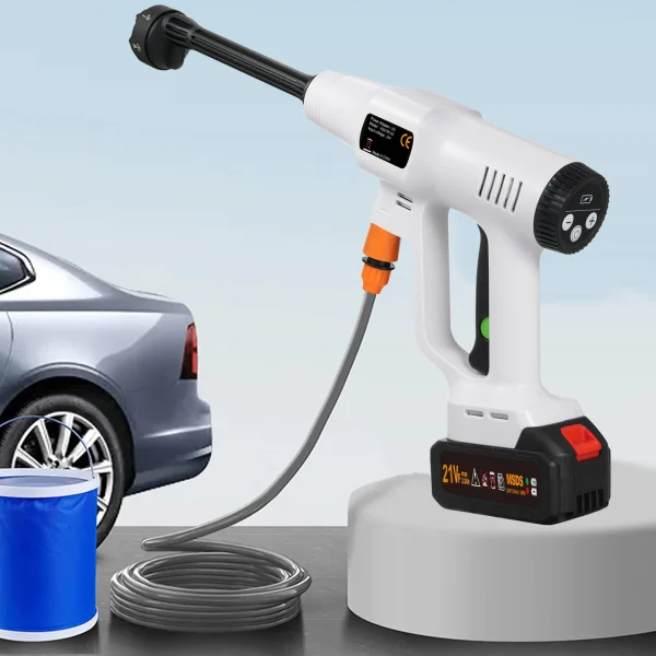 Handheld Pressure Washer Portable Power Cleaner with Rechargeable 1500*10mAh Battery Car Washer Machine - Image 2