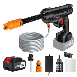 Car Wash Gun Wireless Washer Spray Nozzle High Pressure Cleaner for Auto Home Cleaning Water Gun Car Washing Machine