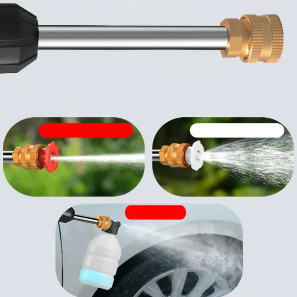 Portable Cordless Electric Washing Machine, Professional Car Wash Set High Pressure Washer, Multi-Nozzle High Pressure Washer - Image 4
