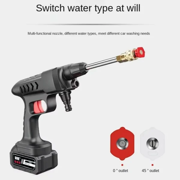 30000/20000/10000mAh 60Bar Car Wash High Pressure Washer Water Gun Car Accessory Cleaner for Auto Home Garden Cleaning Machine - Image 2