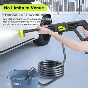 High pressure water gun, portable car washing machine, outdoor vehicle cleaning gun truck accessories
