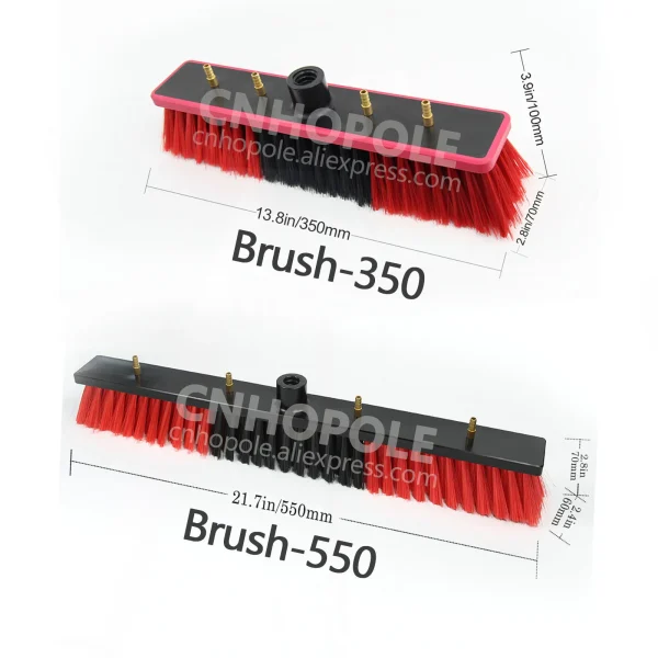 Window Cleaning Brush Head for Solar Panel Washing Water Flow Through（Without Pole） - Image 2