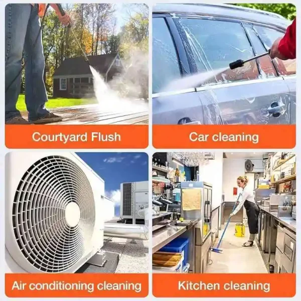 Portable Cordless Electric Washing Machine, Professional Car Wash Set High Pressure Washer, Multi-Nozzle High Pressure Washer - Image 5